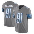 Tlead D.Lions #91 Tyleik Williams Player Gray Vapor Untouchable Limited Home Game Stitched Jerseys