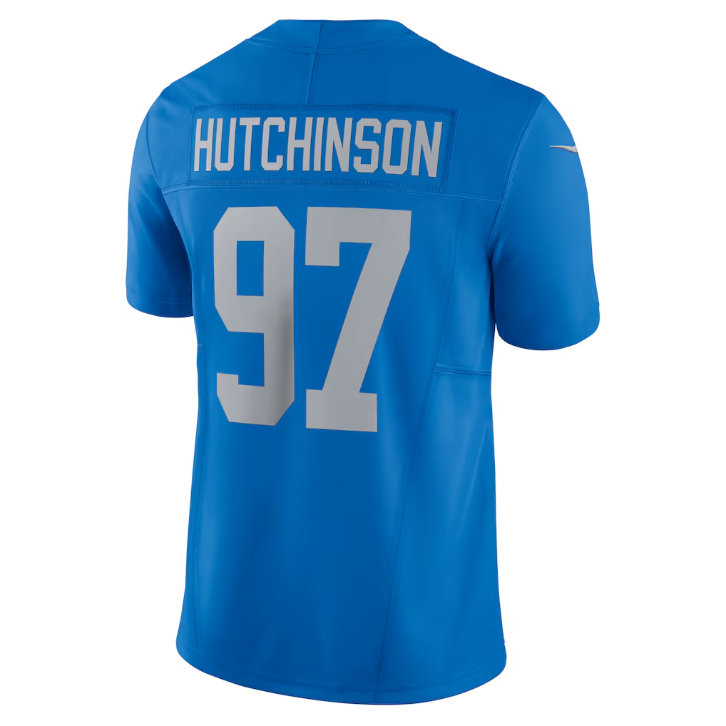Tlead D.Lions #97 Aidan Hutchinson Blue Vapor F.U.S.E. Alternate Limited Stitched Jerseys