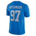 Tlead D.Lions #97 Aidan Hutchinson Blue Vapor F.U.S.E. Alternate Limited Stitched Jerseys