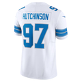 Tlead D.Lions #97 Aidan Hutchinson White Vapor F.U.S.E. Limited Stitched Jerseys