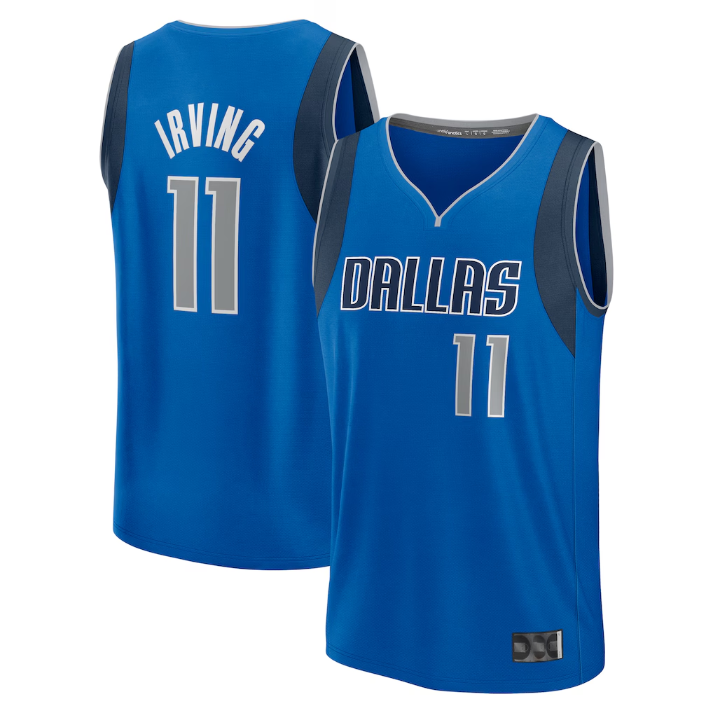 Tlead D.Mavericks #11 Kyrie Irving Blue Fast Break Replica Player Jerseys - Icon Edition
