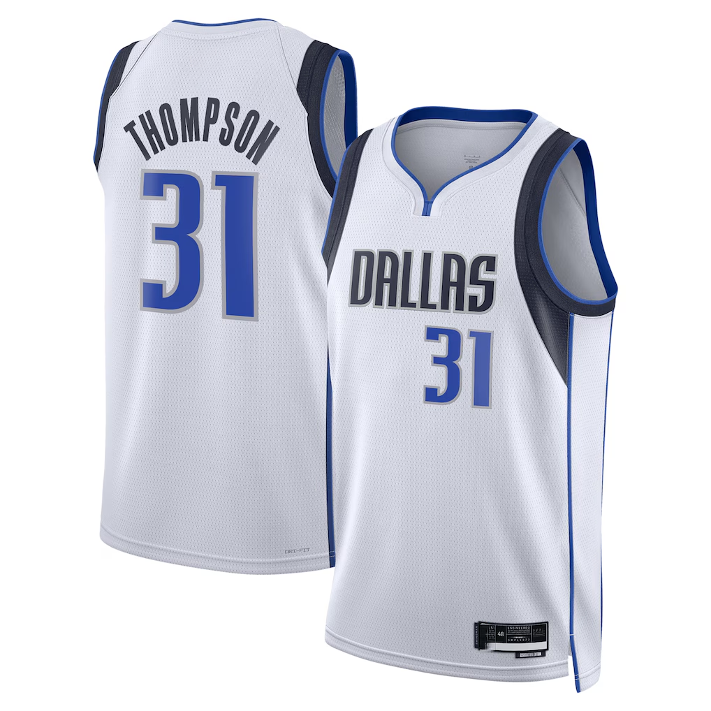 Tlead D.Mavericks #31 Klay Thompson Association Edition Swingman Stitched Jerseys