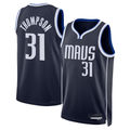 Tlead D.Mavericks #31 Klay Thompson Navy Statement Edition Swingman Stitched Jerseys
