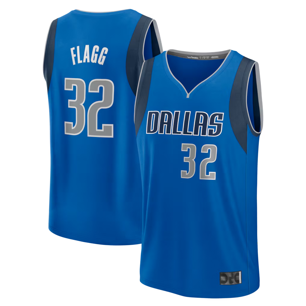 Tlead D.Mavericks #32 Cooper Flagg Blue 2025 Draft First Round Pick Fast Break Replica Jerseys - Icon Edition