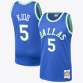 Tlead D.Mavericks #5 Jason Kidd Hardwood Classics Road Jersey By Mitchell & Ness Stitched Jerseys