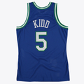 Tlead D.Mavericks #5 Jason Kidd Royal 1997 Hardwood Classics Road Swingman  By Mitchell & Ness Stitched Jerseys