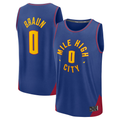 Tlead D.Nuggets #0 Christian Braun Blue Fast Break Replica Player Jerseys - Statement Edition