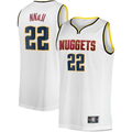 Tlead D.Nuggets #22 Zeke Nnaji  White Fast Break Player Jerseys - Association Edition