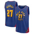 Tlead D.Nuggets #27 Jamal Murray Blue Fast Break Replica Player Jerseys - Statement Edition