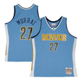 Tlead D.Nuggets #27 Jamal Murray Mitchell & Ness Powder Blue 2016-17 Throwback Swingman Jerseys
