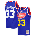 Tlead D.Nuggets #33 David Thompson Mitchell & Ness Royal Hardwood Classics 1975-76 Swingman Jersey