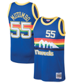 Tlead D.Nuggets #55 Dikembe Mutombo Mitchell & Ness Blue 199192 Hardwood Classics Swingman Jerseys