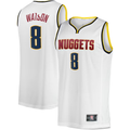 Tlead D.Nuggets #8 Peyton Watson White Fast Break Player Jerseys - Association Edition