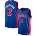 Tlead D.Pistons #2 Cade Cunningham Blue Swingman Jerseys - Icon Edition