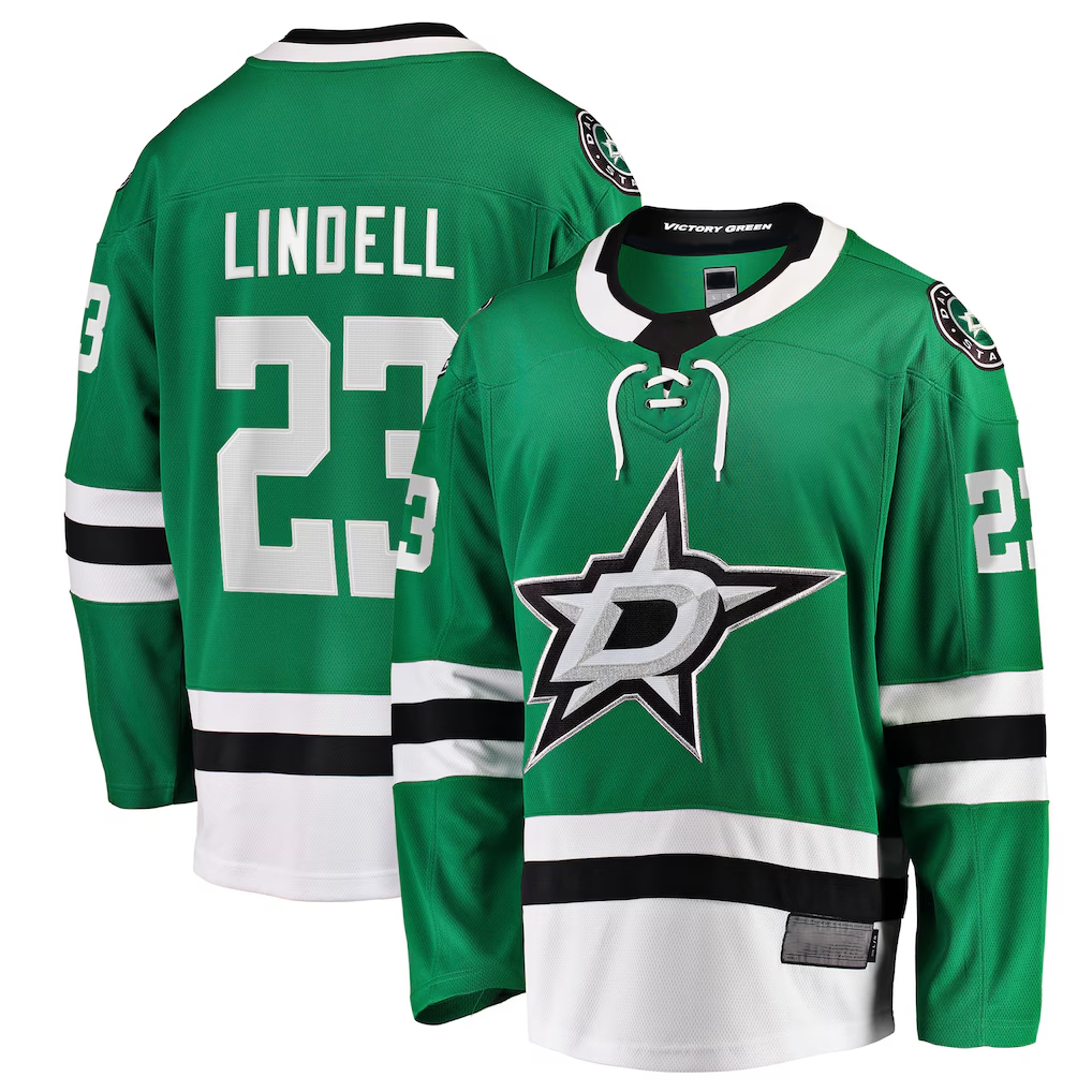 Tlead D.Stars #23 Esa Lindell Kelly Green Breakaway Jerseys