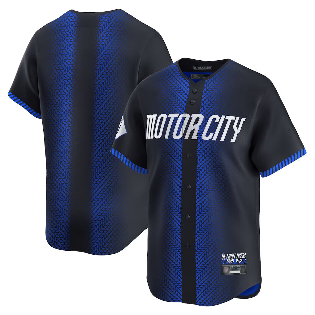 Tlead D.Tigers Navy City Connect Home Limited Blank Player Stitched Jerseys
