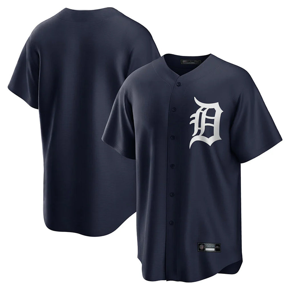Tlead D.Tigers Navy Game Home Blank Player Stitched Jerseys
