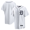 Tlead D.Tigers White Home Game Blank Player Stitched Jerseys