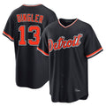 Tlead D.Tigers #13 Dillon Dingler Player Navy Home Game Stitched Jerseys