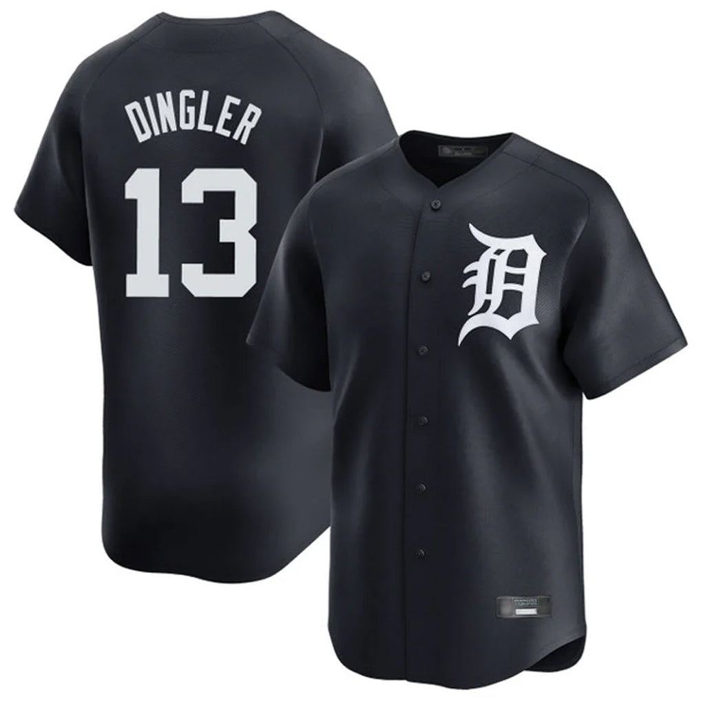 Tlead D.Tigers #13 Dillon Dingler Player Navy Home Limited Game Stitched Jerseys