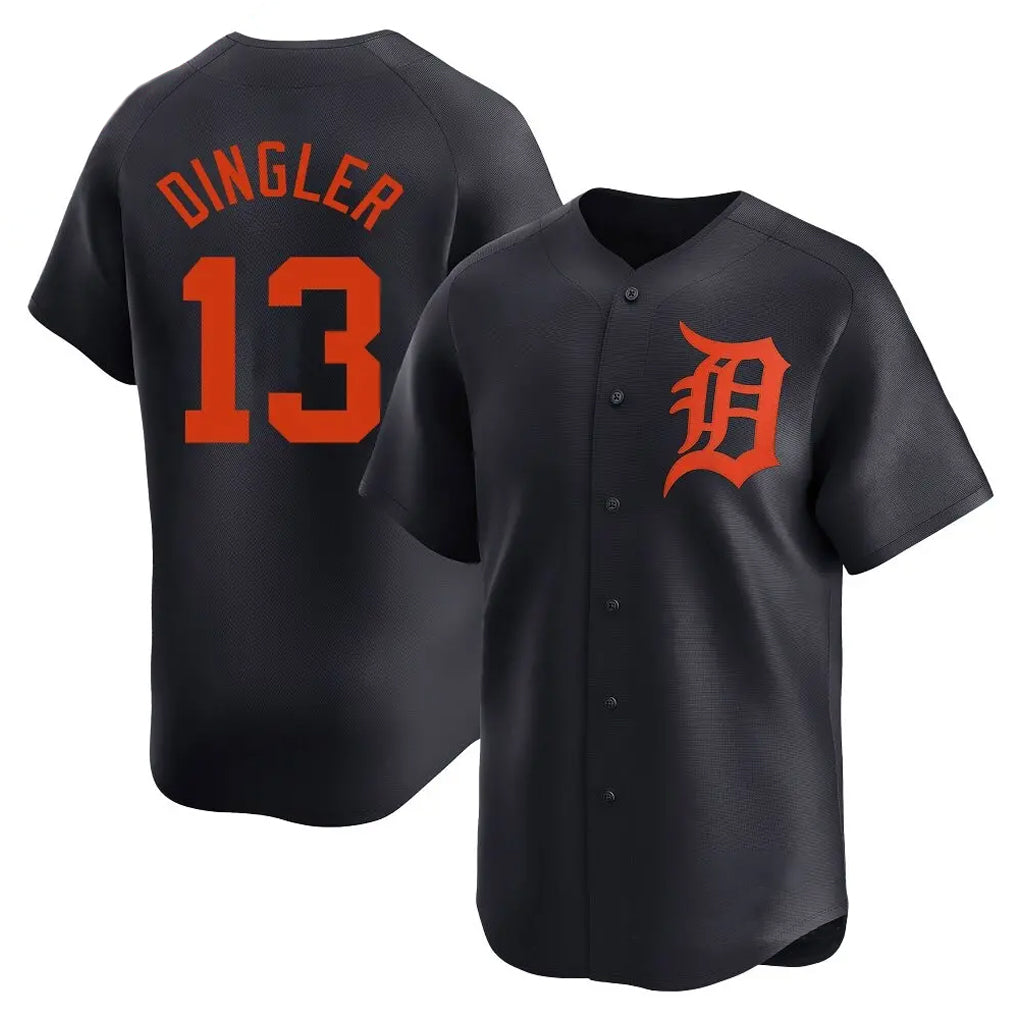 Tlead D.Tigers #13 Dillon Dingler Player Navy Home Limited Stitched Jerseys