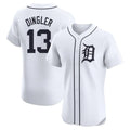 Tlead D.Tigers #13 Dillon Dingler Player White Limited Elite Home Stitched Jerseys