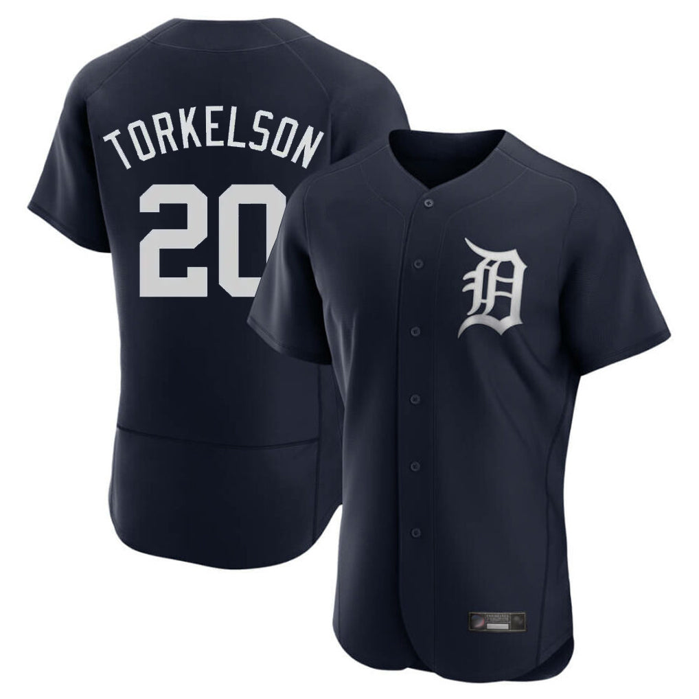 Tlead D.Tigers #20 Spencer Torkelson Player Navy Limited Elite Home Stitched Jerseys