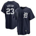 Tlead D.Tigers #23 Kirk Gibson Player Navy Game Home Stitched Jerseys