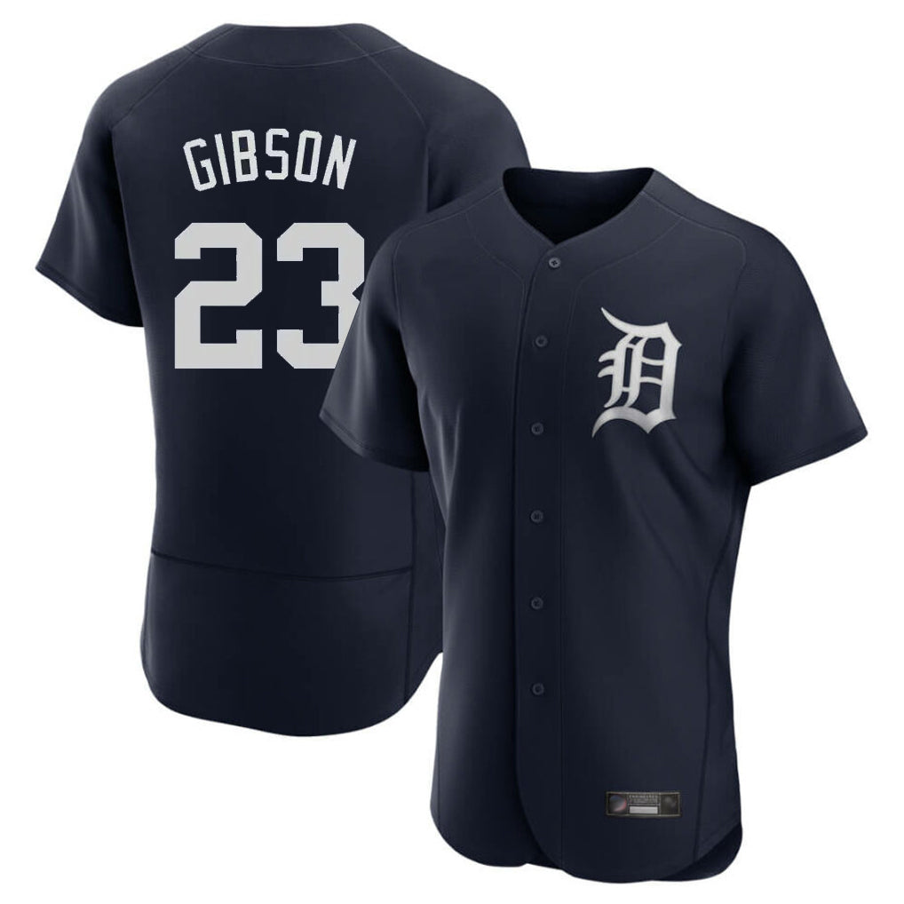 Tlead D.Tigers #23 Kirk Gibson Player Navy Limited Elite Home Stitched Jerseys