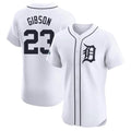 Tlead D.Tigers #23 Kirk Gibson Player White Limited Elite Home Stitched Jerseys