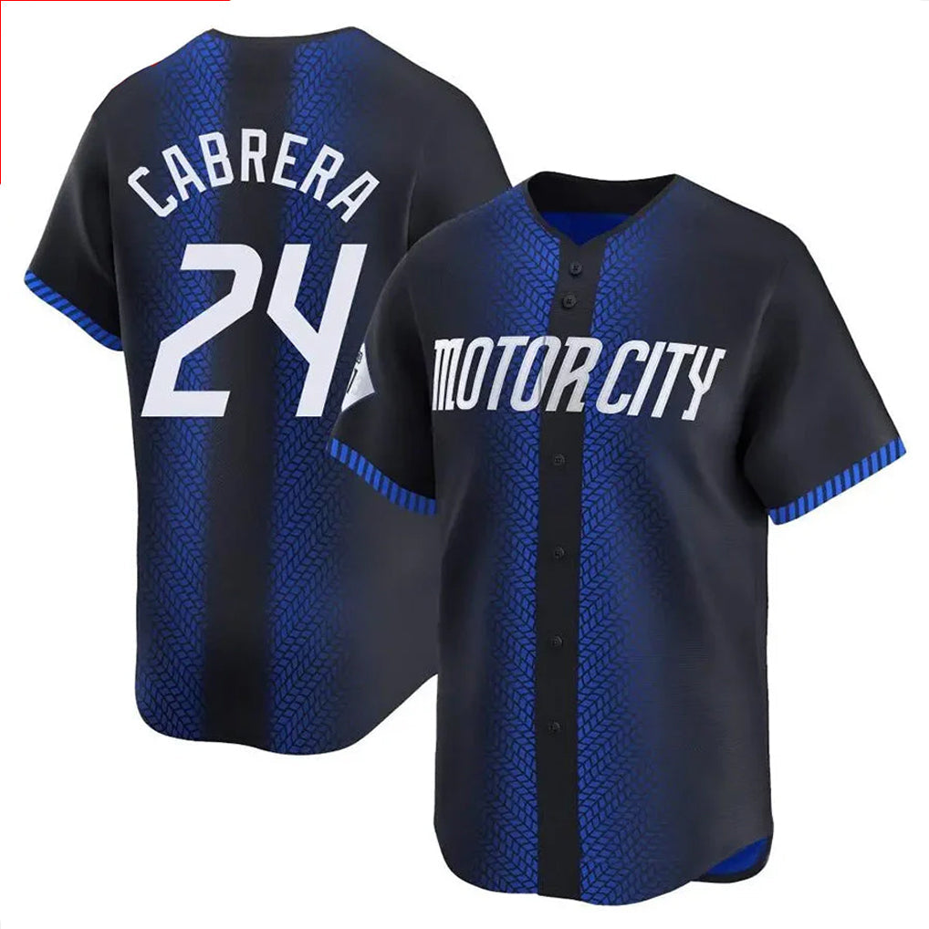 Tlead D.Tigers #24 Miguel Cabrera Player Navy City Connect Home Limited Stitched Jerseys