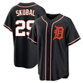 Tlead D.Tigers #29 Tarik Skubal Player Black Fashion Out Home Game Stitched Jerseys