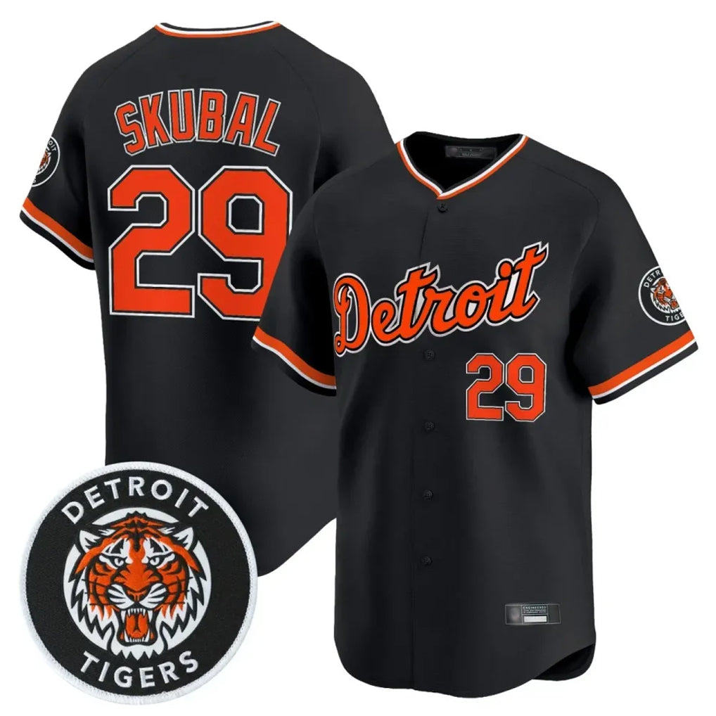 Tlead D.Tigers #29 Tarik Skubal Player Black Limited Home Stitched Jerseys