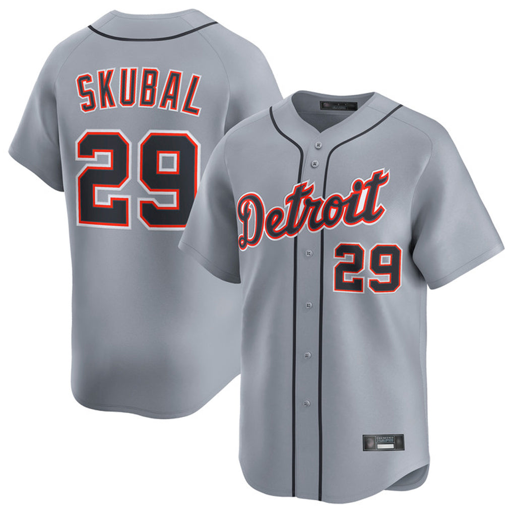 Tlead D.Tigers #29 Tarik Skubal Player Gray Home Limited Stitched Jerseys