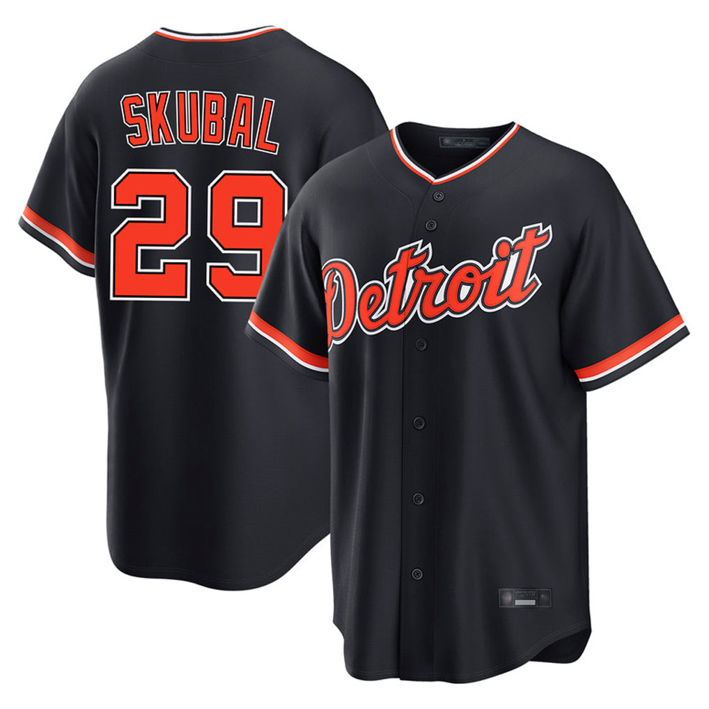 Tlead D.Tigers #29 Tarik Skubal Player Navy Home Game Stitched Jerseys