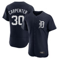 Tlead D.Tigers #30 Kerry Carpenter Player Navy Limited Elite Home Stitched Jerseys