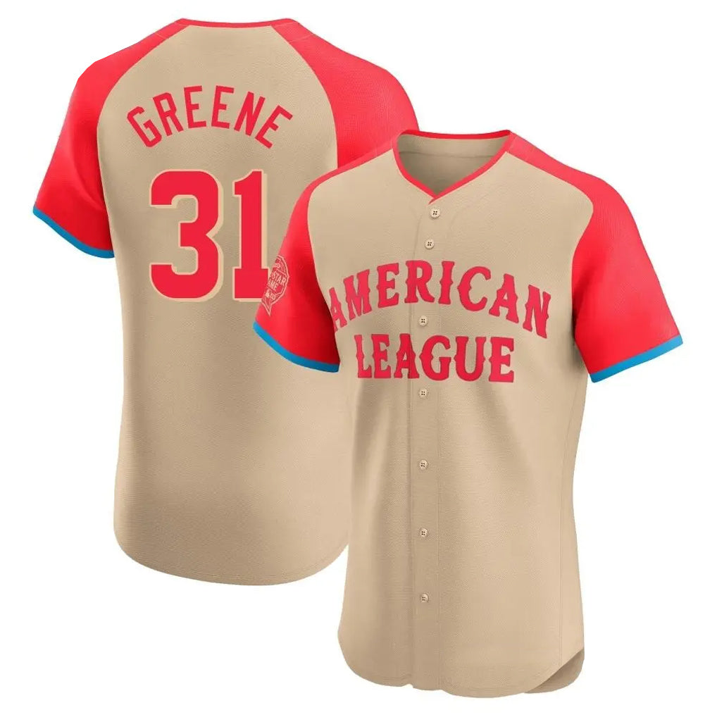 Tlead D.Tigers #31 Riley Greene Player Cream American League All-Star Limited Elite Home Stitched Jerseys