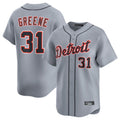 Tlead D.Tigers #31 Riley Greene Player Gray Home Limited Stitched Jerseys