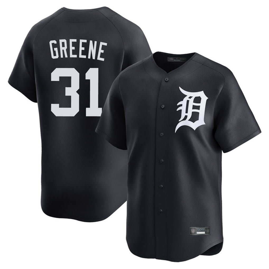 Tlead D.Tigers #31 Riley Greene Player Navy Home Limited Game Stitched Jerseys