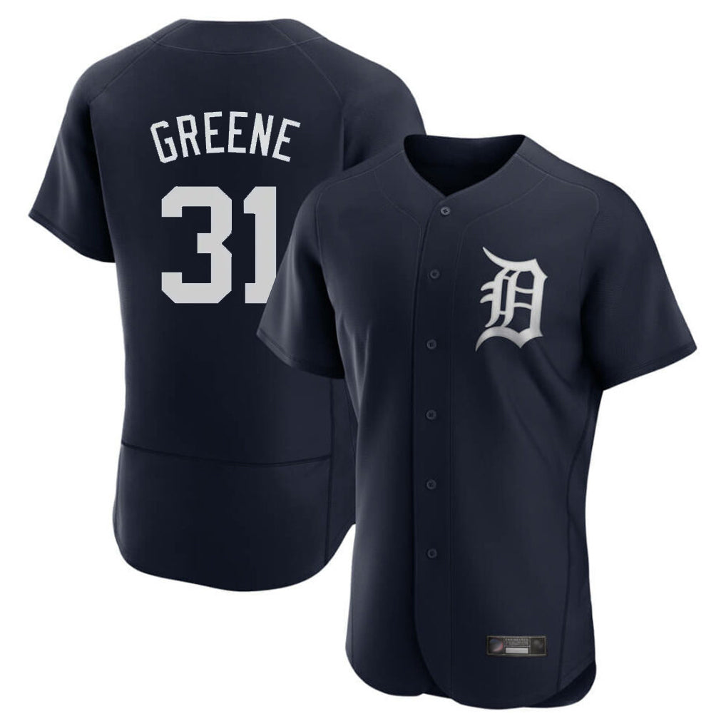 Tlead D.Tigers #31 Riley Greene Player Navy Limited Elite Home Stitched Jerseys