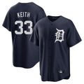 Tlead D.Tigers #33 Colt Keith Player Navy Game Home Stitched Jerseys