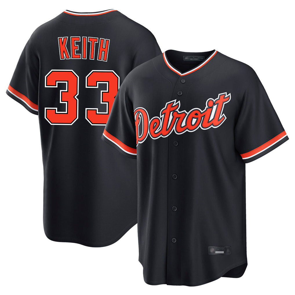 Tlead D.Tigers #33 Colt Keith Player Navy Home Game Stitched Jerseys