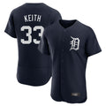 Tlead D.Tigers #33 Colt Keith Player Navy Limited Elite Home Stitched Jerseys