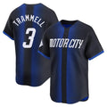 Tlead D.Tigers #3 Alan Trammell Player Navy Game Home Stitched Jerseys