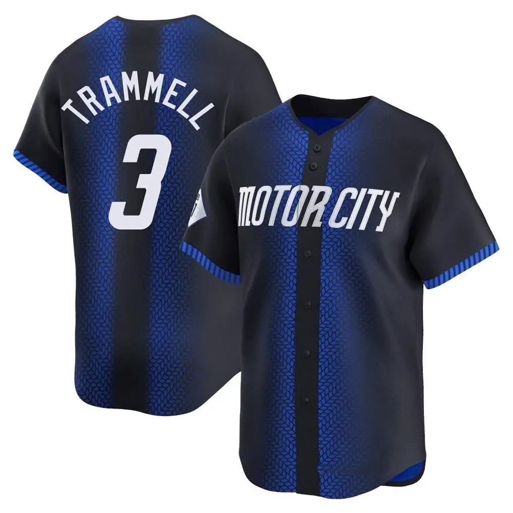 Tlead D.Tigers #3 Alan Trammell Player Navy Game Home Stitched Jerseys