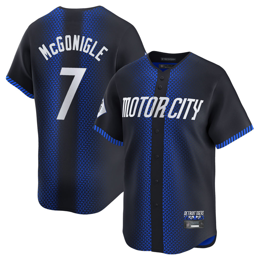 Tlead D.Tigers #7 Kevin McGonigle Player Navy City Connect Home Limited Stitched Jerseys