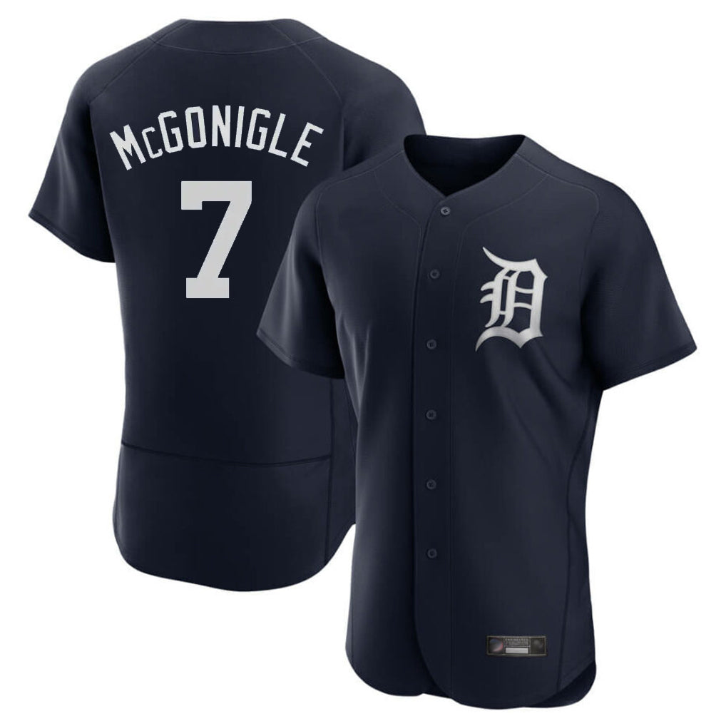 Tlead D.Tigers #7 Kevin McGonigle Player Navy Limited Elite Home Stitched Jerseys