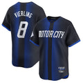 Tlead D.Tigers #8 Matt Vierling Player Navy City Connect Home Limited Stitched Jerseys