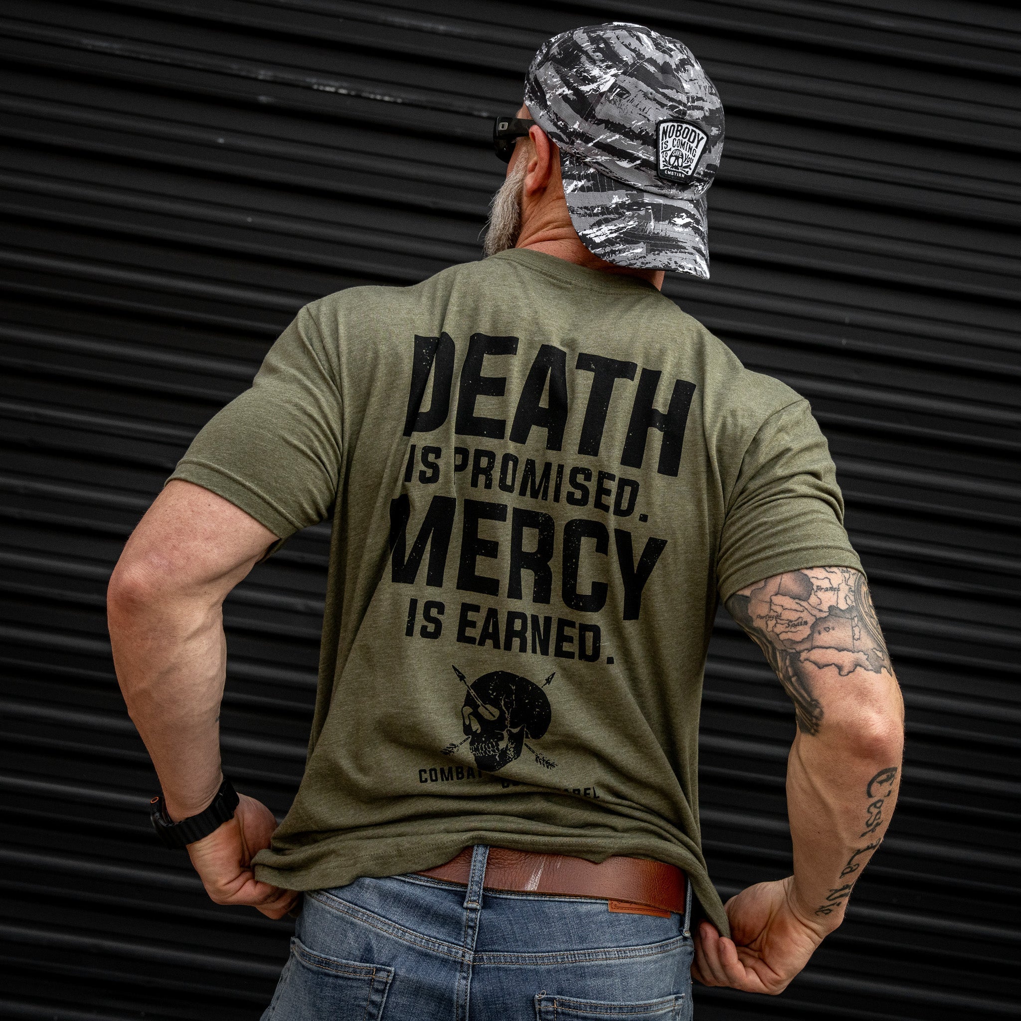 CustomNameinc cheap jerseys Ordering Death Is Promised. Mercy Is Earned Men's T-Shirt