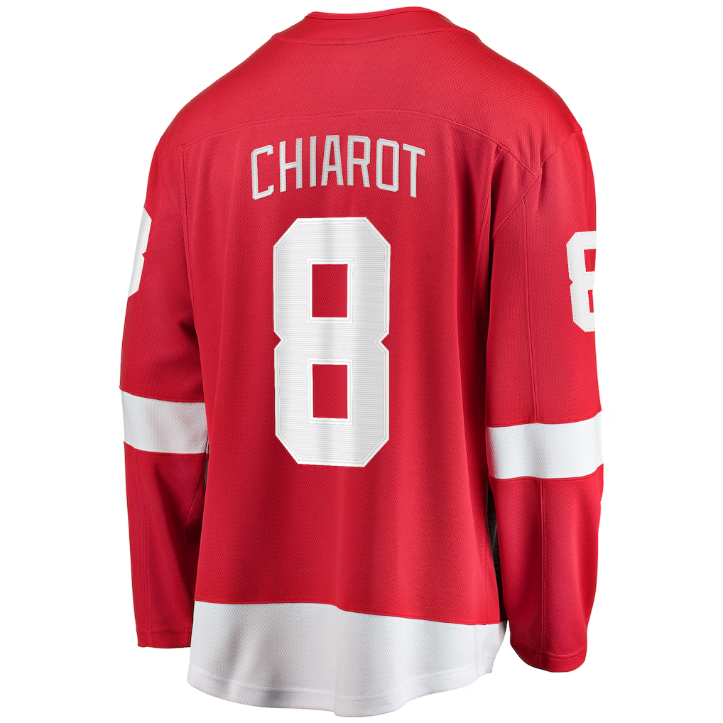 Tlead D.Red wings #8 Ben Chiarot Red Home Breakaway Player Jerseys